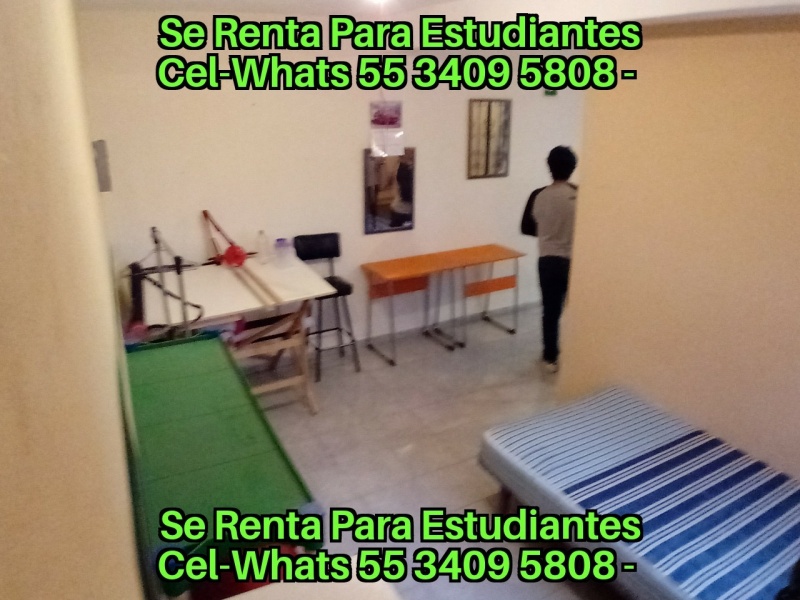 Estudiantes TESE; Estudiantes UNEVE; Estudiantes UPN 153; Odontologia UNAM Clinica Aragon; Odontologia Iztacala Clinica Aragon; Odontologia FES Aragon; Estudiantes FES Aragon; Cuartos para Estudiantes; habitaciones estudiantes; recamaras estudiantes; departamentos para estudiantes; alojamiento estudiantes; hospedaje estudiantes;
