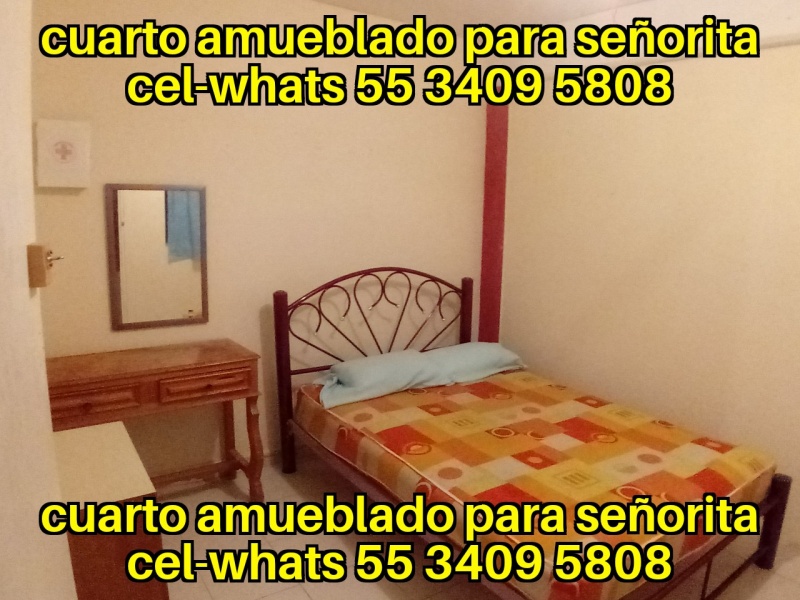 Cuarto para dama; cuarto dama; habitacion dama; departamento dama; recamara para dama; cuarto para mujer; habitacion para mujer; recamara para mujer; departamento para mujer; IPN; UPIICSA;  IPN Zacatenco; IPN Ticoman; ITGAM; Odontologia UNAM Aragon; Odontologia Iztacala Aragon; Iztacala FES Aragon; TESE; UNEVE; UPN 153; UPN 096; FES Aragon; Odontologia FES Aragon;  