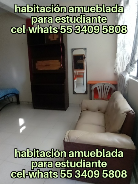 Cuarto para dama; cuarto dama; habitacion dama; departamento dama; recamara para dama; cuarto para mujer; habitacion para mujer; recamara para mujer; departamento para mujer; IPN; UPIICSA;  IPN Zacatenco; IPN Ticoman; ITGAM; Odontologia UNAM Aragon; Odontologia Iztacala Aragon; Iztacala FES Aragon; TESE; UNEVE; UPN 153; UPN 096; FES Aragon; Odontologia FES Aragon;  