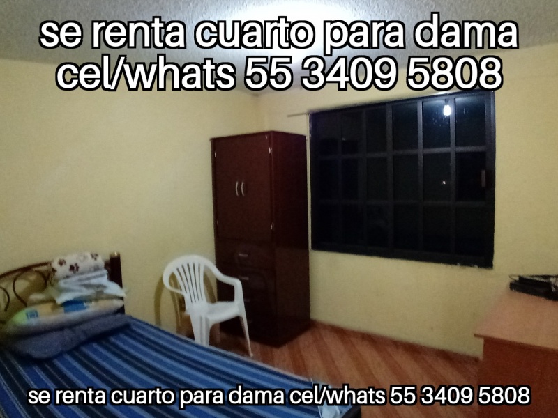 Cuarto para dama; cuarto dama; habitacion dama; departamento dama; recamara para dama; cuarto para mujer; habitacion para mujer; recamara para mujer; departamento para mujer;