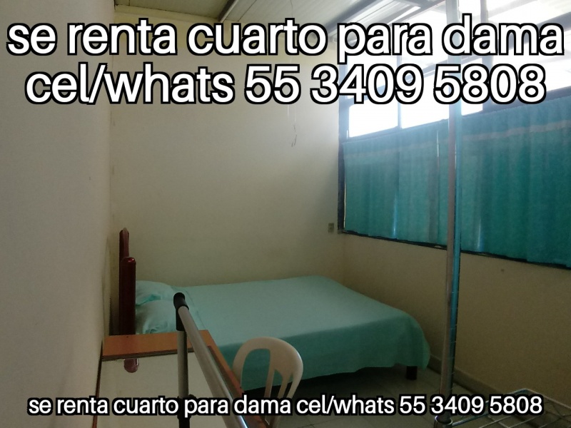 Cuarto para dama; cuarto dama; habitacion dama; departamento dama; recamara para dama; cuarto para mujer; habitacion para mujer; recamara para mujer; departamento para mujer;